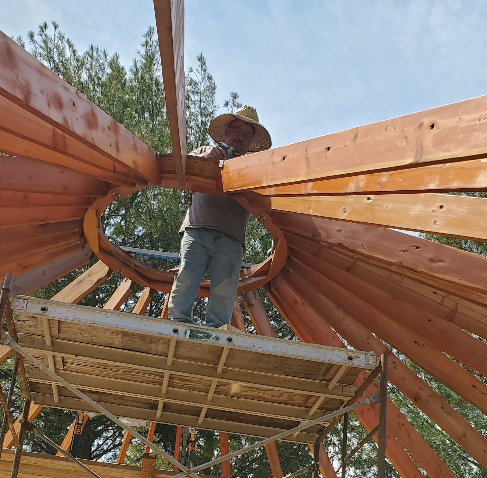 Yurt installation